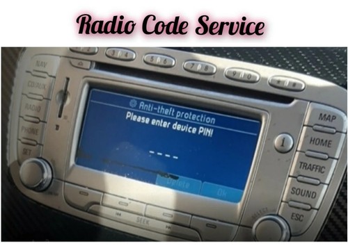 Ford radio pin - radio, service